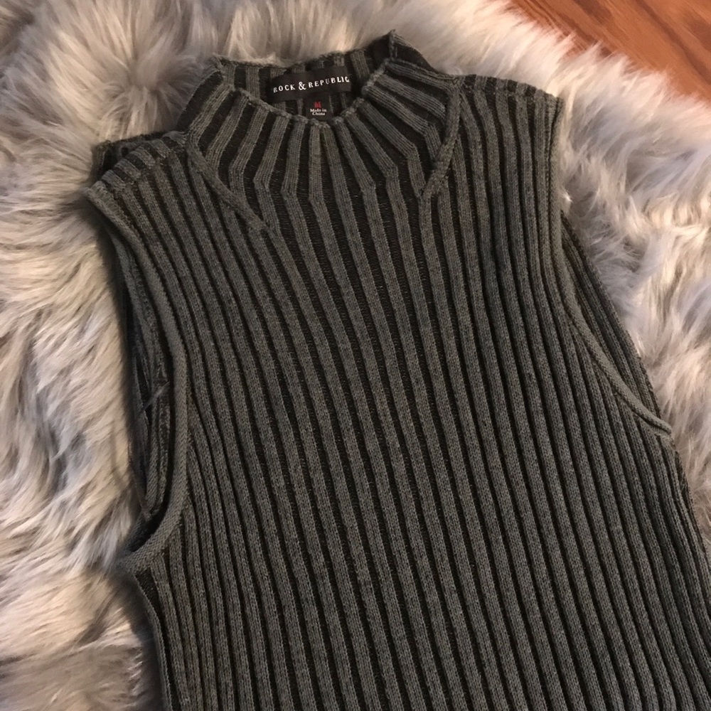 Rock & Republic Knit Tunic SZ M - Picture 3 of 3